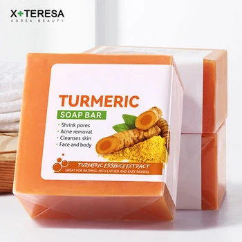 Hand Made Turmeric Soap Body Cleaning Lightening